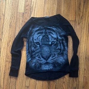 Black Tiger Graphic Women's Sweater